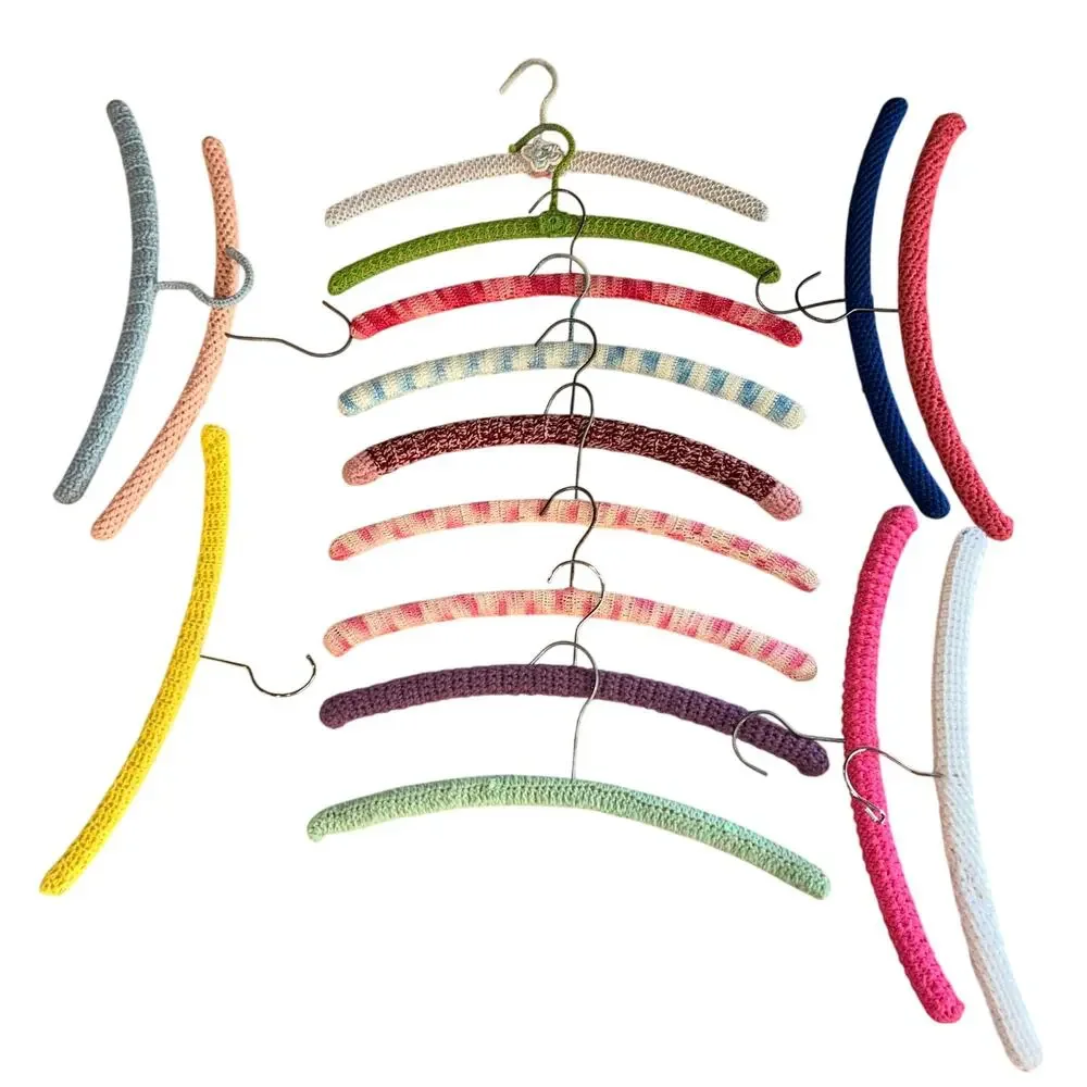 16 Vintage Wood Crochet Clothes Hangers cottage core farmhouse country non slip